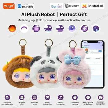 Panda:Tuya Smart Al Peluche Robot |   Regalo perfetto: con occhi interattivi e controllo vocale, perfetto per il regalo dei bambini/casa intelligente