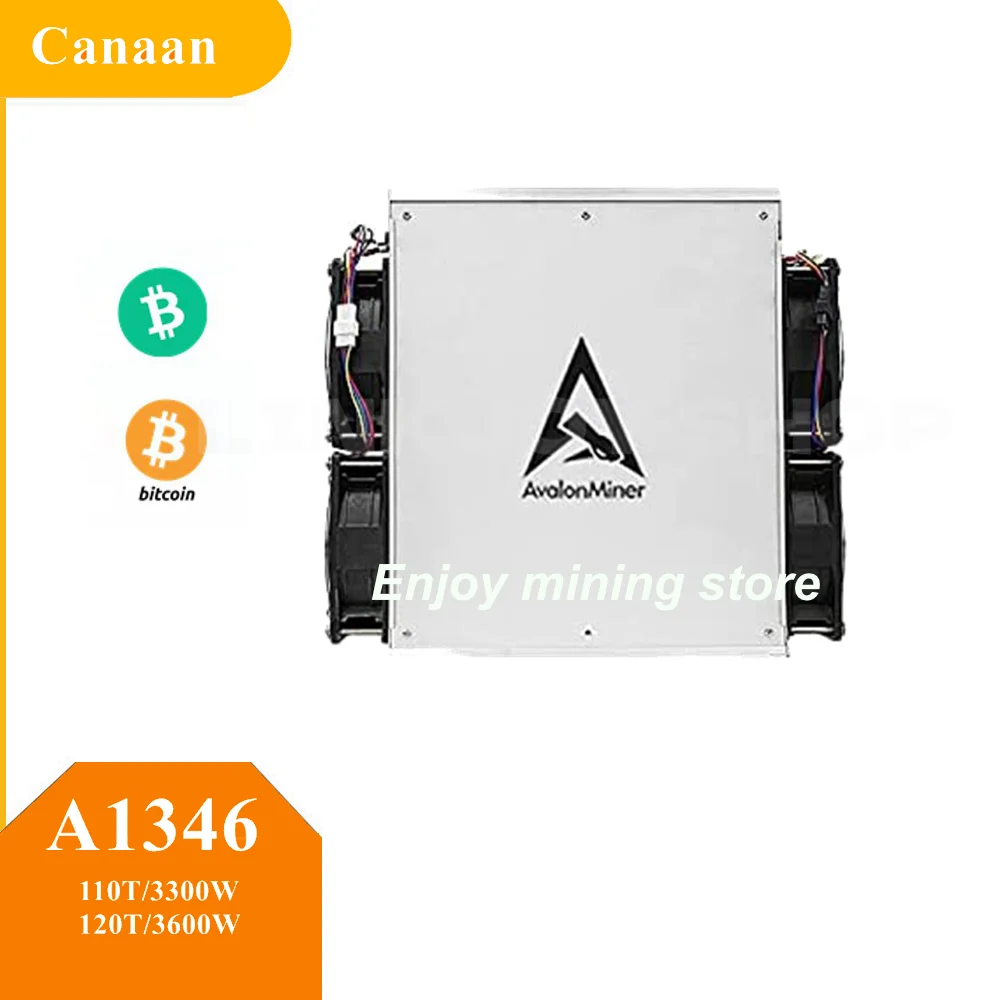 Canaan Avalon Miner A1346 110Th 120Th/S 3300W 3600W Powerful Bitcoin Asic Crypto Machine Ship End Of Dec