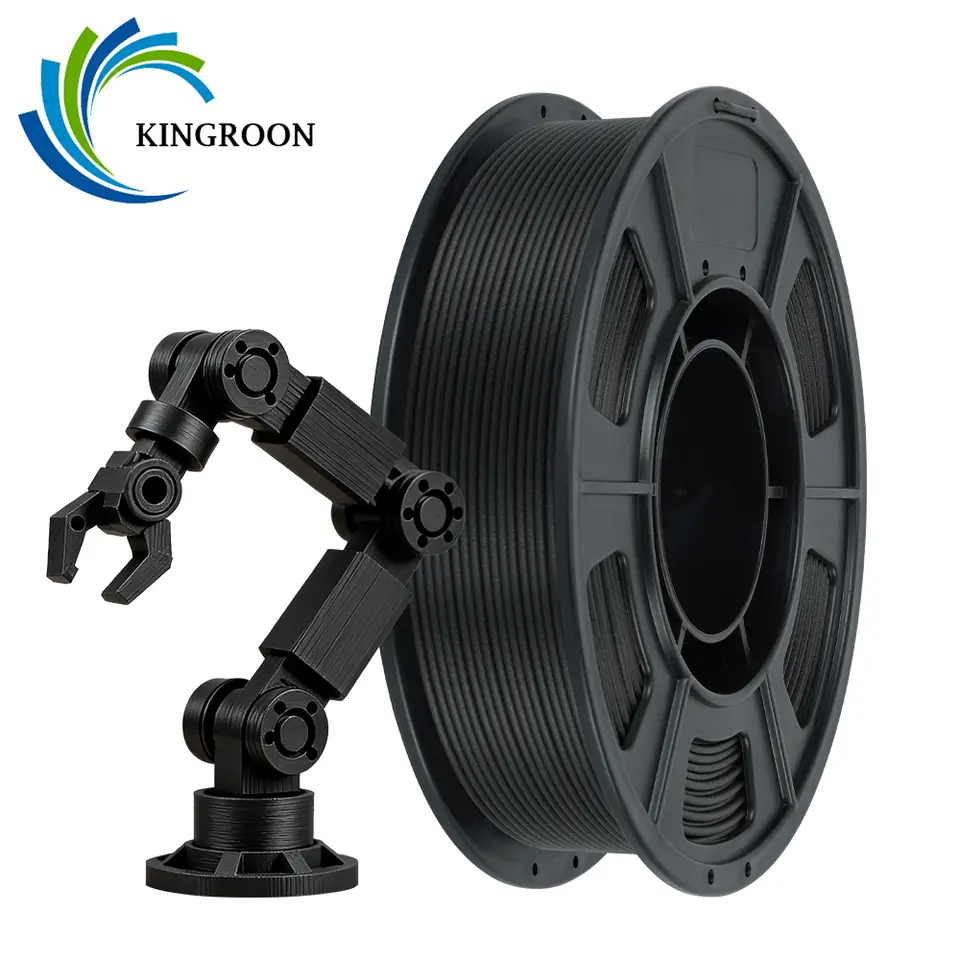 KINGROON Carbon Fiber PLA PETG Nylon Filament 1.75mm 0.3KG (NOT 1KG), High Strength PLA-CF PETG-CF PA-CF For 3D Printer, 300g image 1