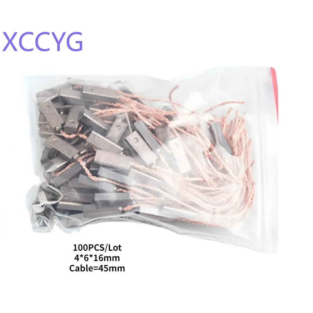 XCCYG 100PCS 4*6*16MM For Bosch Mercedes Benz BMW VW Audi Geely Ford Volvo Generator Carbon Brush Car Accessories