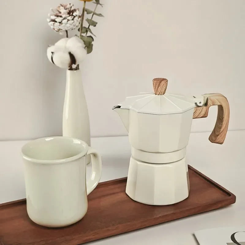 Espresso Maker Set with Hand Grinder, Moka Pot & C...