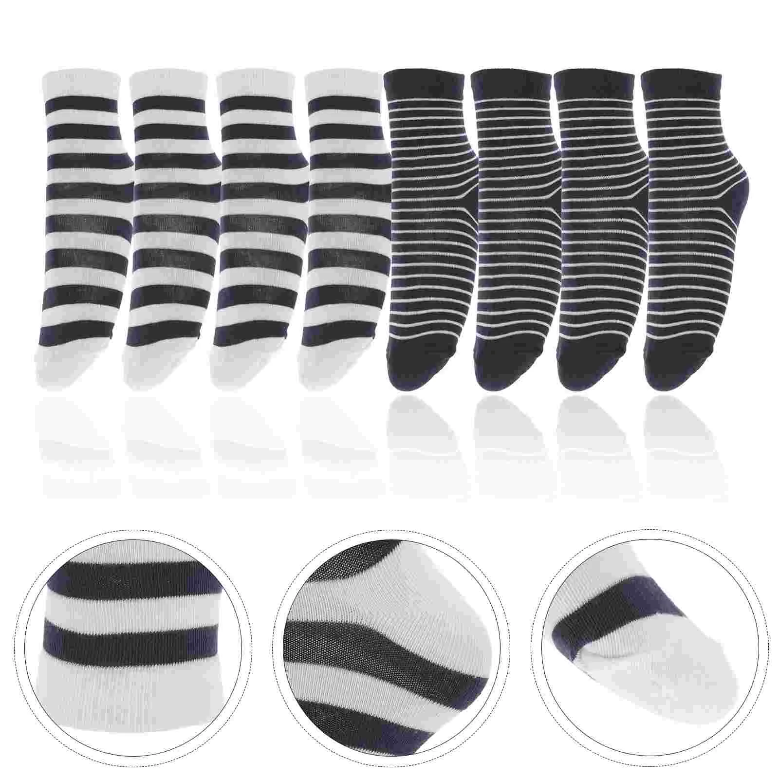

4 Pairs Calf Socks Running Elastic Socks Unisex Sports Stockings Unisex Knee Socks