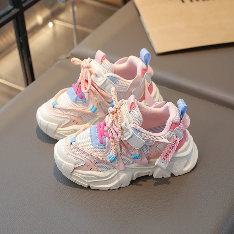 Boys and girls net sports shoes walking shoes