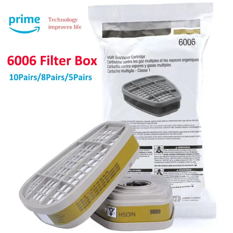 Cartouches filtrantes pour demi-masque - lot de 16 (8 paires) polyvalentes