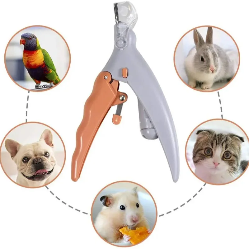 LED Light Pet Nail Clippers-Great for Trimming Cat and Dog Nails and Claws, 5x Magnification, Can Be Used as Nail Clippers, Qu