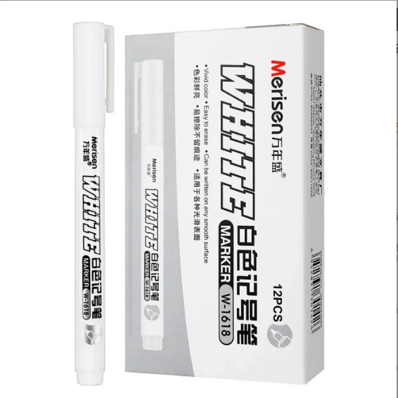 Marker Pens Permanent Paint Markers for Wood Plastic Leather Glass Stone Metal Art Supplies 1.0MM