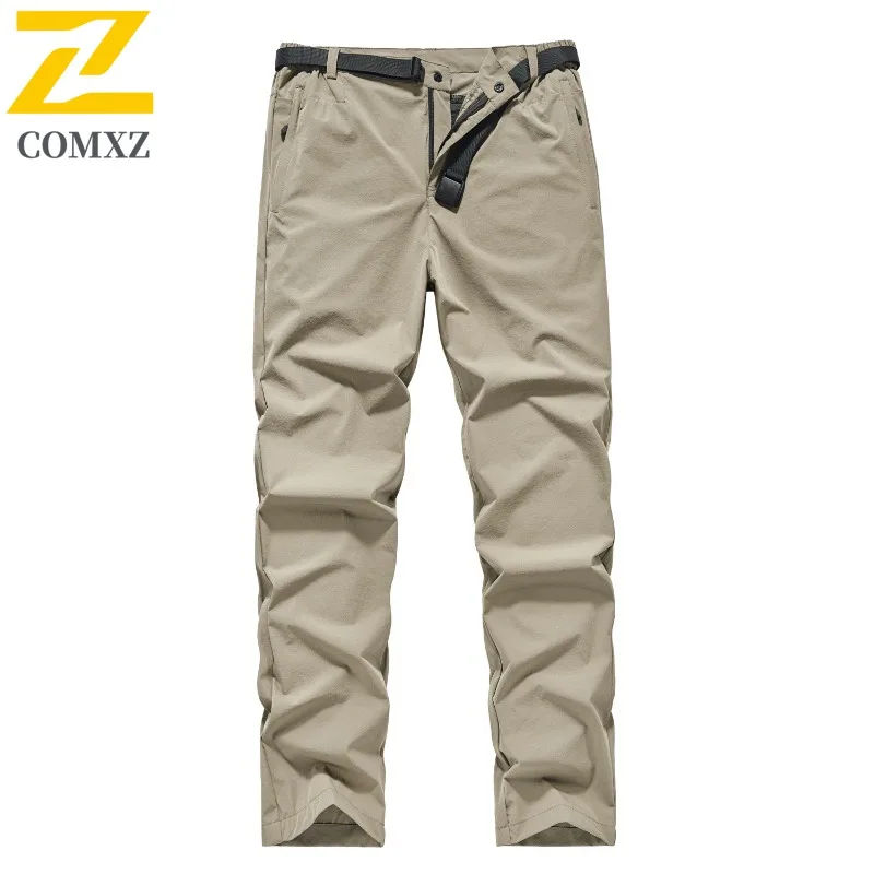 EiAO Men's  Softshell Pants Spring-Autumn Quick-Dry Windproof Water-Resistant Stretch Hiking Workwear Fishing Casual Sports 2025