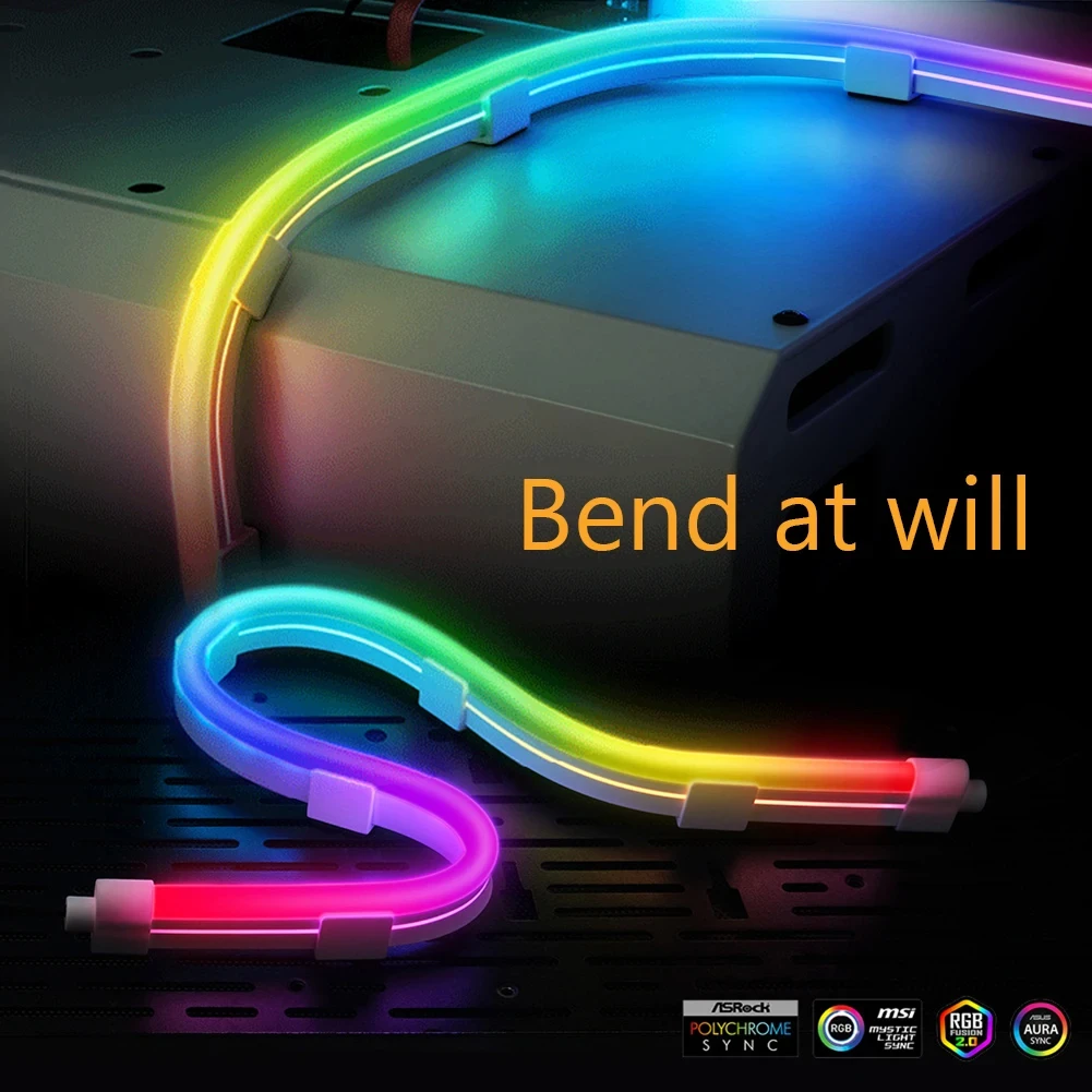 PC ̽ κ ARGB LED Ʈ Ʈ,  LED  Ʈ, ׿ ǻ  Ʈ , ARGB Aura SYNC, 5V, 3 