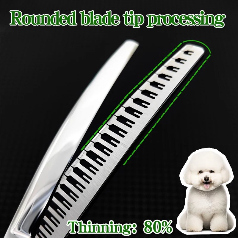Dog Grooming Scissors Dog Grooming Scissors Kit Dog beauty hairdressing, pet trainer, home use curved fishbone, curved teeth, comb and scissors integrated, pet scissors