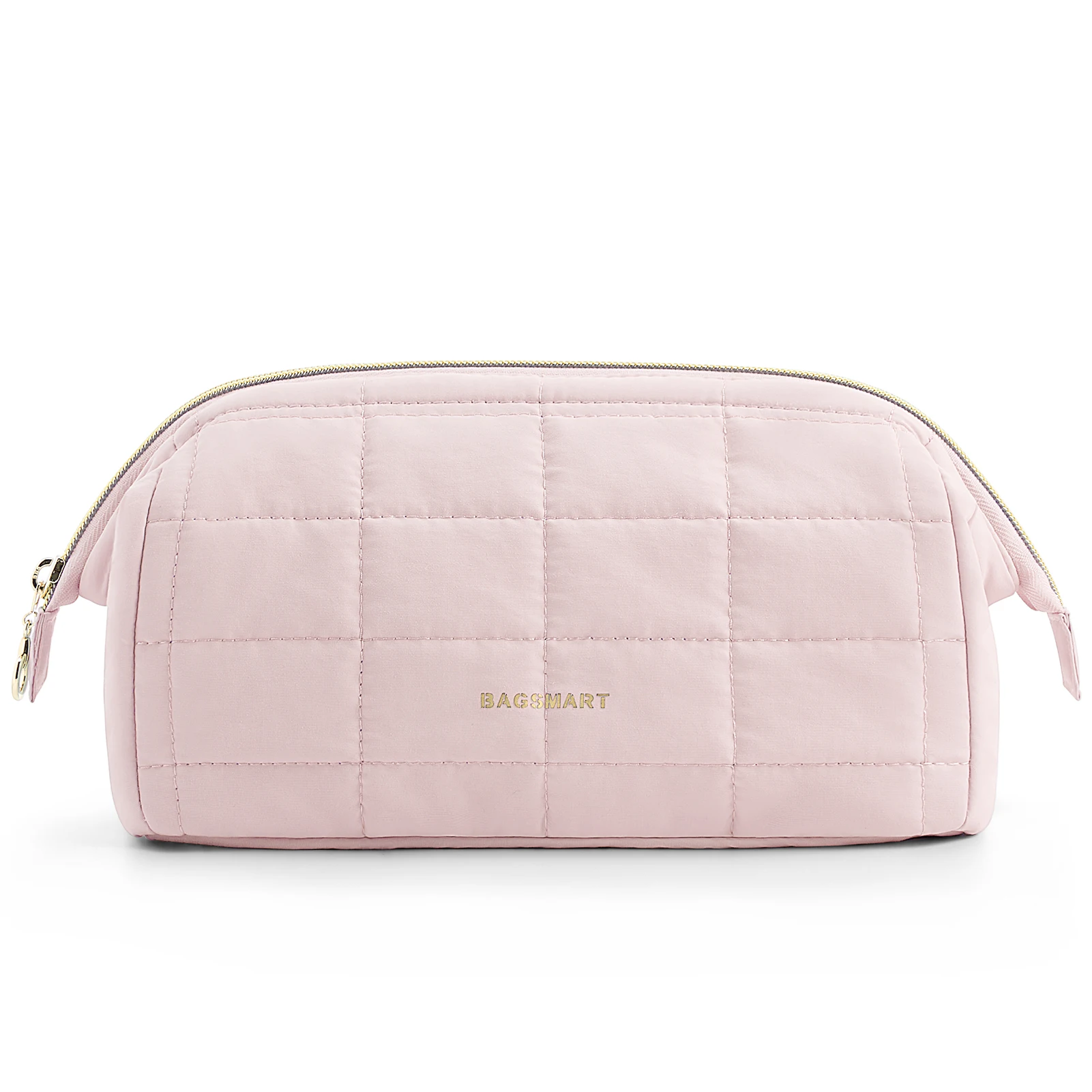 BAGSMART Makeup Bag Puffy Padded Make Up Bags for Women Makeup Organizer Case Wide-open Pouch Toiletry Bag Travel Essentials 2
