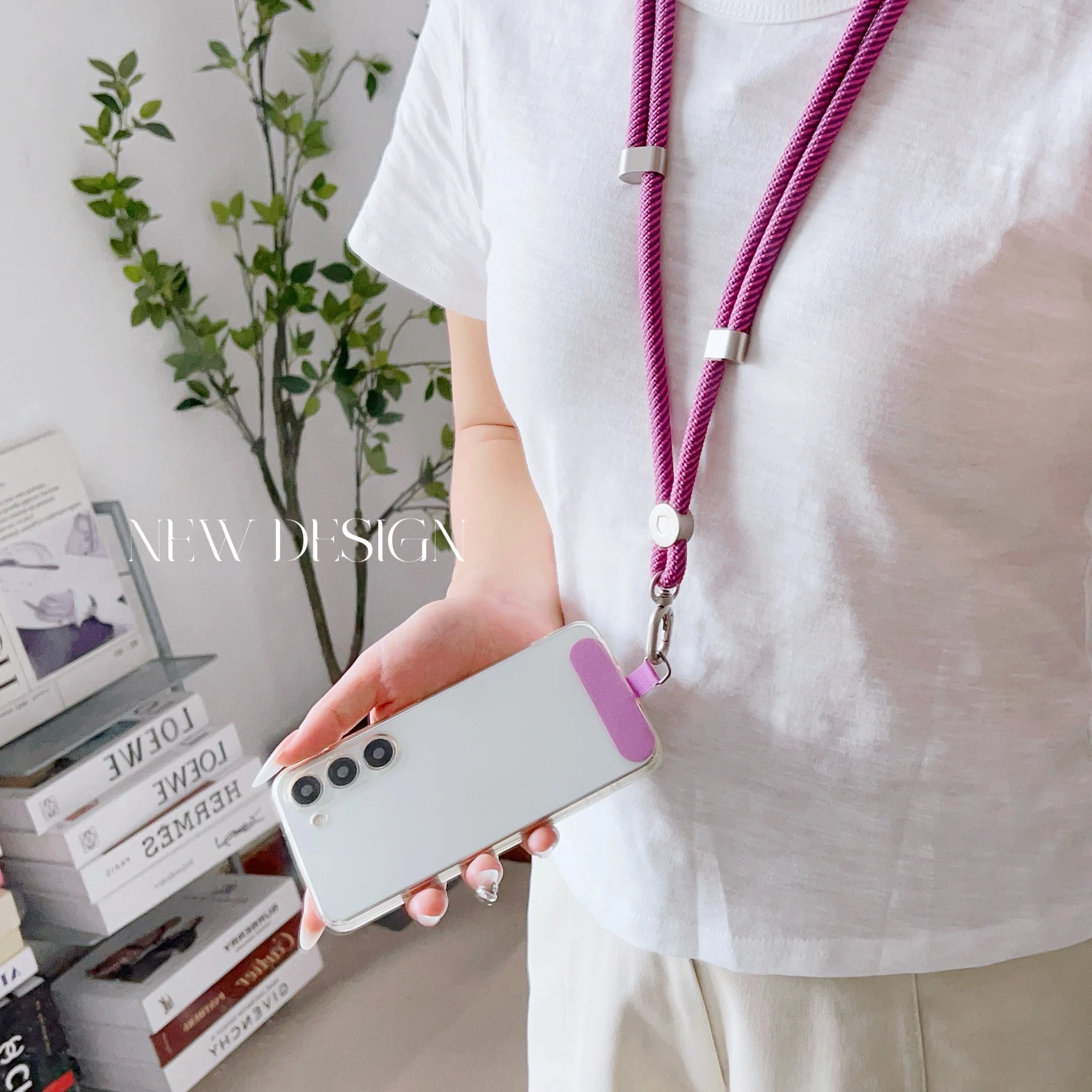 Versatile and Durable Universal Phone Crossbody Lanyard with Adjustable Anti-Loss Strap