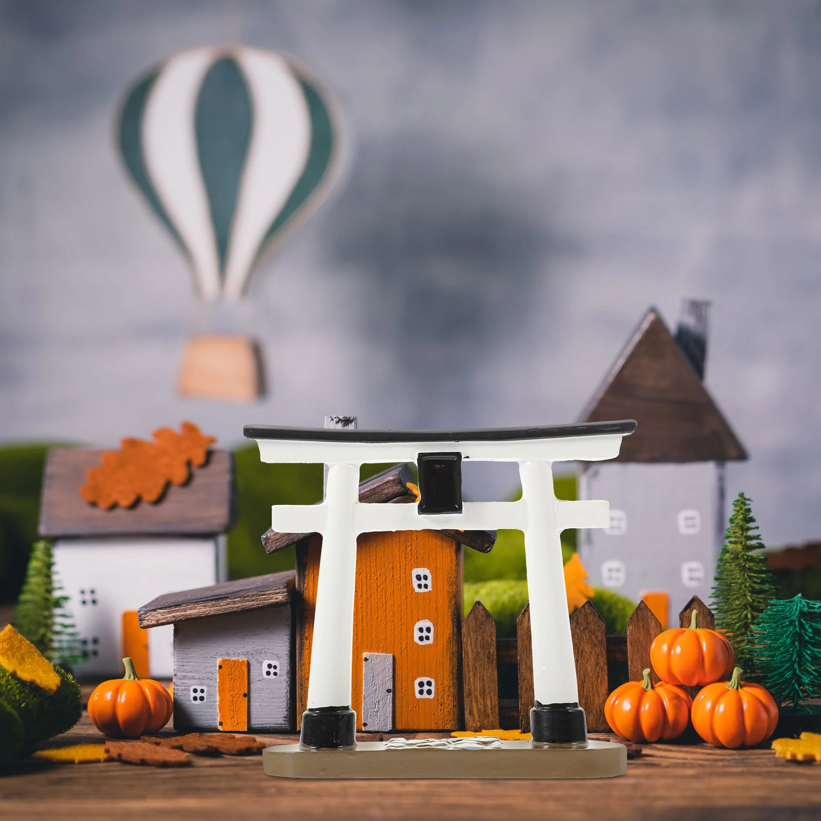 

Модель миниатюрных ворот в виде храма, украшение для торьев, микро Ландшафтная статуя