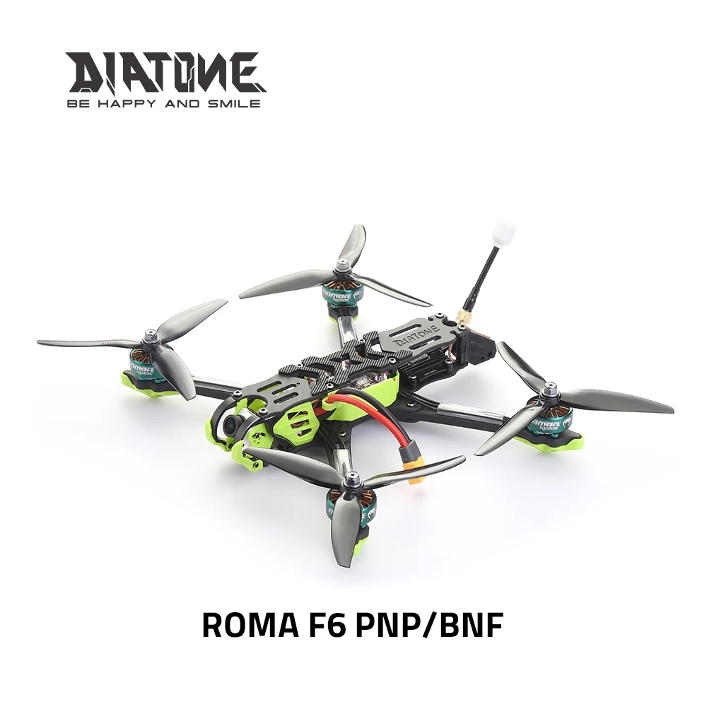 

DIATONE ROMA F6 6inch PNP/BNF with F7 55A 128K 2306.5 Brushless Motors FPV Racing Drone Quadcopter with MSR/TBS/Frysky Receiver