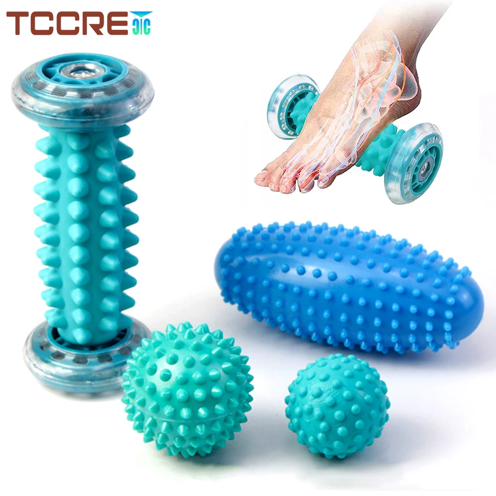 Foot Massage Roller Heel Spur Hedgehog Ball Foot Massage Roller for Relief of Muscle Soreness, Plantar Fasciitis Pain Relief