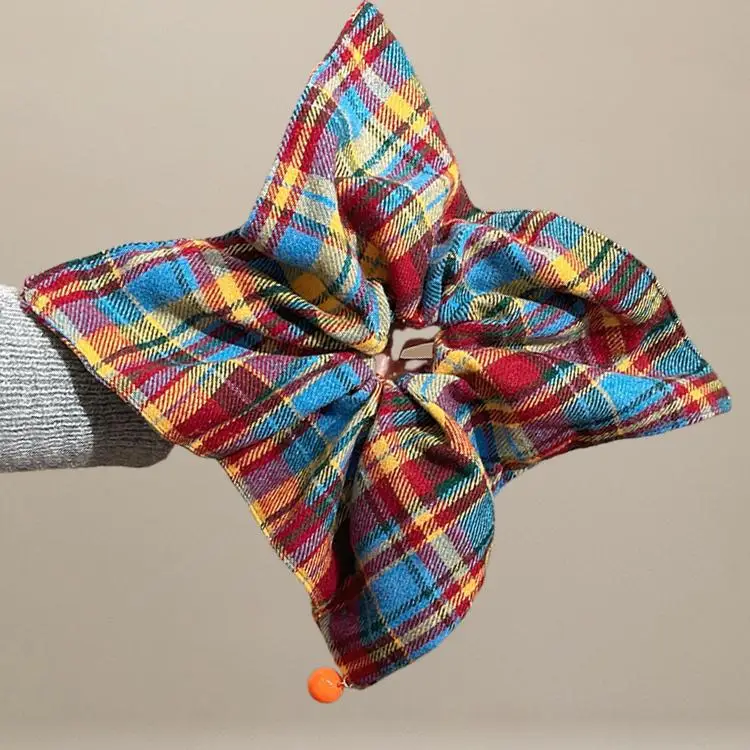 Colorful Plaid Kawaii Hair Scrunchie - High Quality Versatile Women’s Hair Accessory