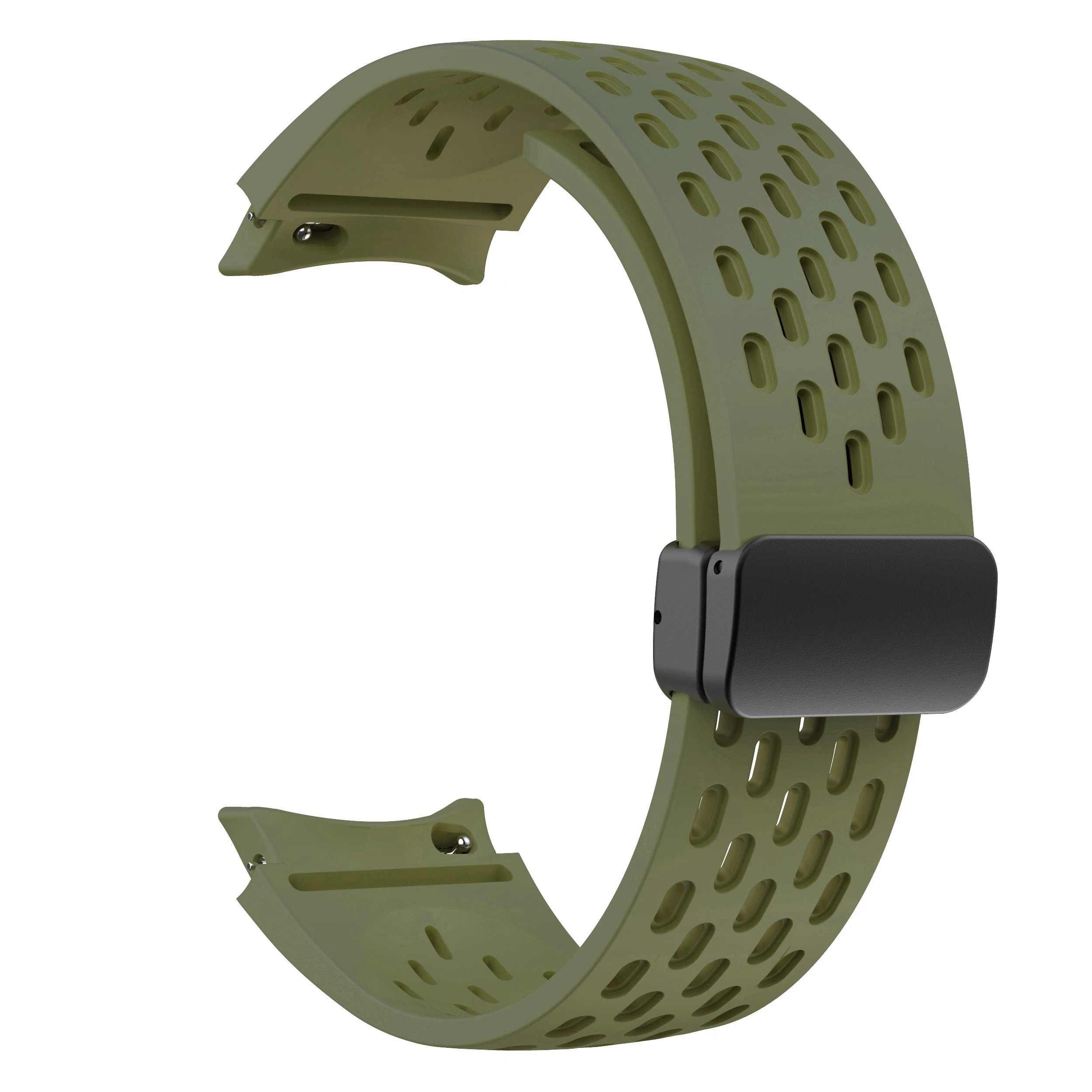 Magnetic Buckle Silicone Strap with Seamless Design