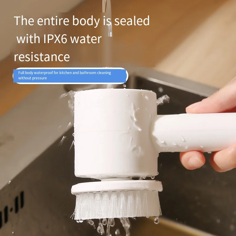 3 IN 1 Electric Cleaning Brush Cordless Spin Scrubber Bathroom Multifunctional Kitchen Toilet Portable Powerful Clean Brush