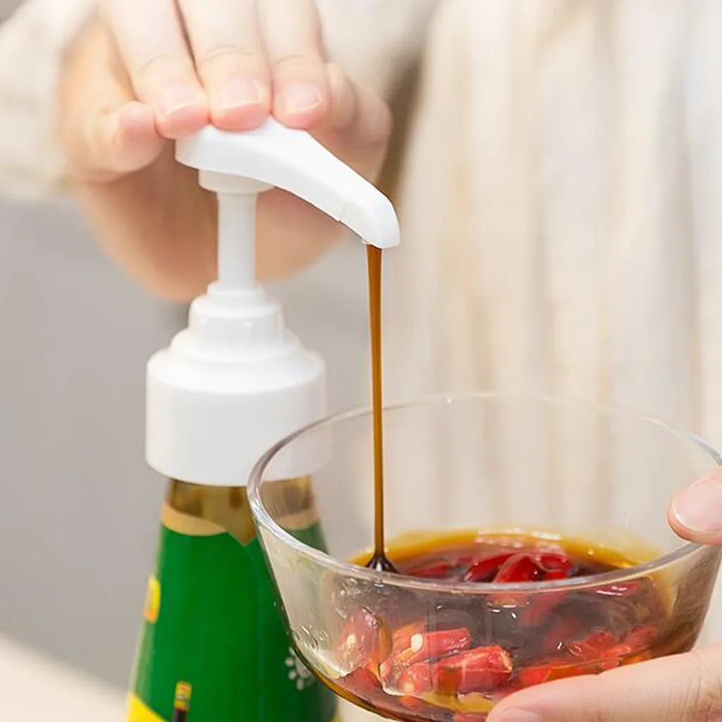 1 Set Syrup Ketchup Vinegar Olive Oil Bottle Head Pressure Nozzle Kitchen Tools kitchen tools