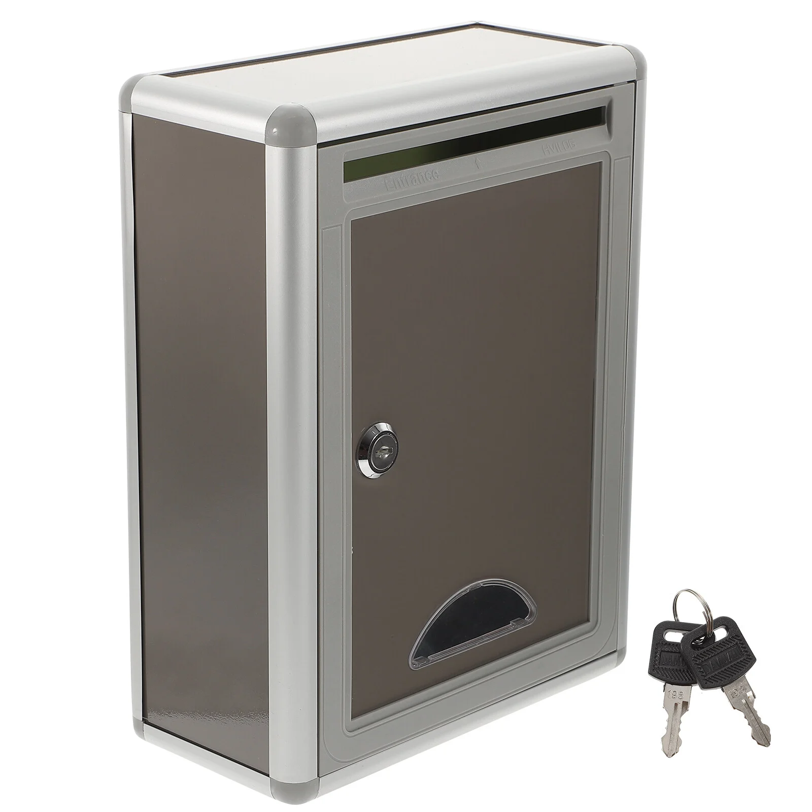 Wall Mounted Mailbox Outdoor Mailbox Aluminium Alloy Mailbox Security Lock Post Small Office