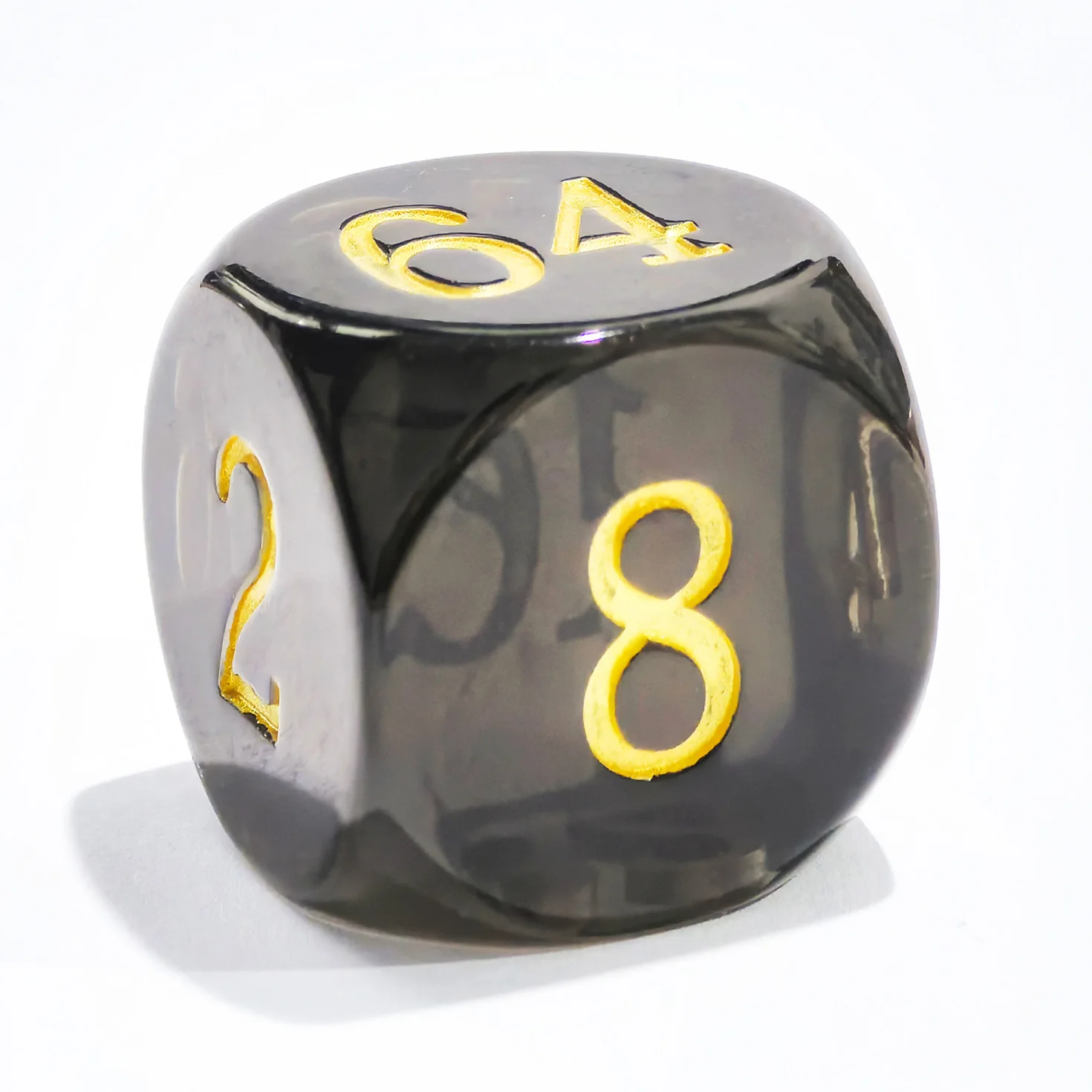 Large Translucent Backgammon Doubling Cube - Assorted Colors, 30MM