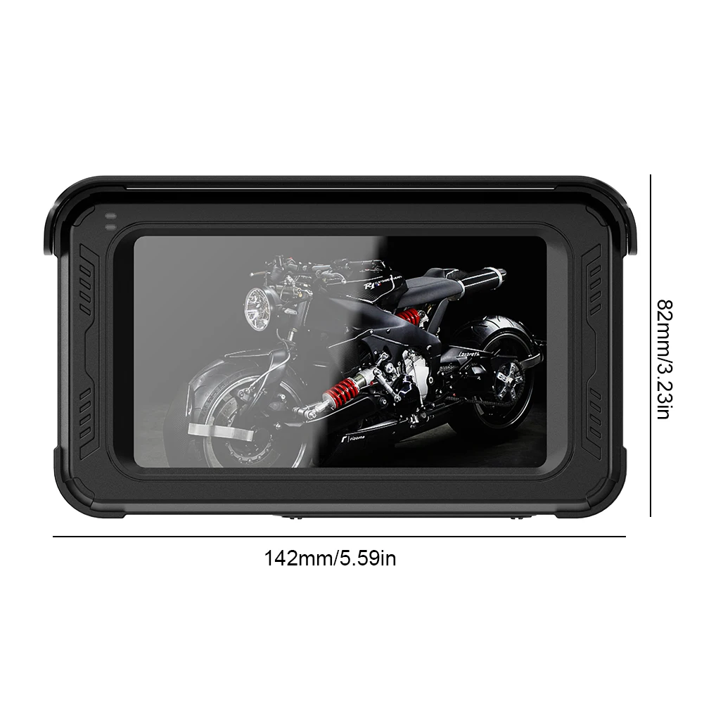 5Inch Touch Screen IPX7 Waterproof Motorcycle Carplay Moto GPS Electronics  and Navigation Wireless Android Auto Monitor - AliExpress