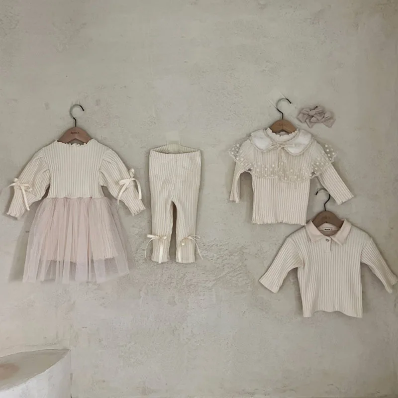 Autumn Winter New Baby Long Sleeve T Shirts Solid Kids Robbed T Shirts Infant Girl Borroming Baby Boy Cotton Casual Tops