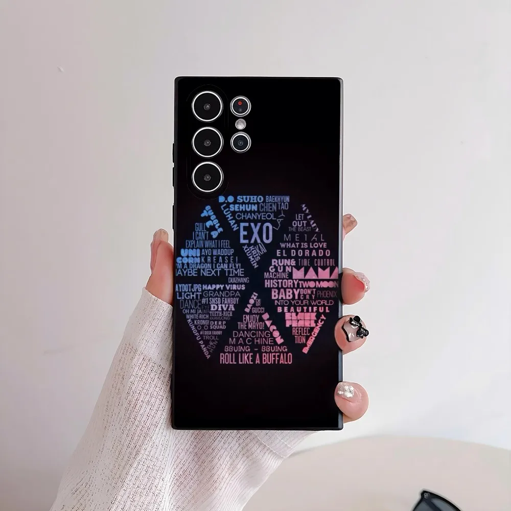 Kpop E-EXO Koreanische Gruppe Handyhülle für Samsung Galaxy S25 S24 S22 S23 Ultra S21 S20 Plus Frosted Non-Slip Full Cover Soft Case – Detail 10