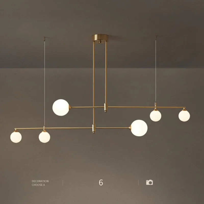 

New Copper Design LED Chandelier For Living Dining Room Kitchen Bedroom Ceiling Pendant Lamp Modern Nordic Gold G9 Hanging Light