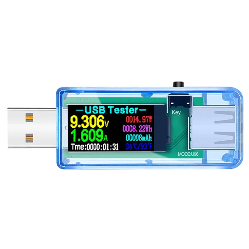 

USB-тестер DC Цифровой вольтметр Амперметр Напряжение Амперметр детектор мобильное зарядное устройство Индикатор синий