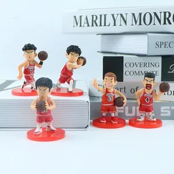 Slam Dunk Anime Xiangbei Team Figurine Set - 5 - Piece Q - Version Collectibles, Home Decor, Children's Toys (Red)