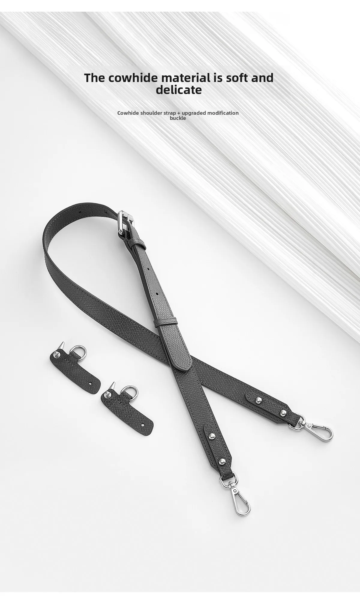 Leather Bag Shoulder Strap For Longchamp M Durable Gift Bag Modification Without Punching Strap Bag Accessories