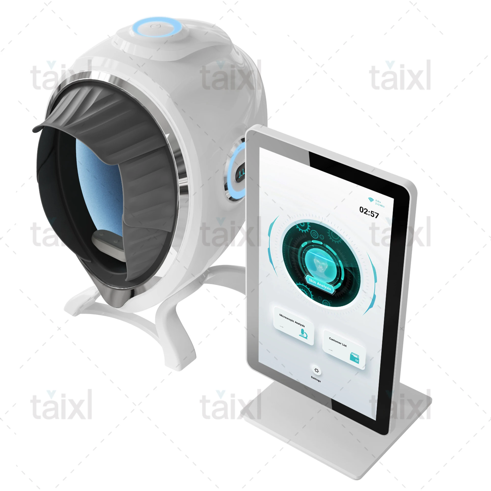 Analizzatore Professionale della Pelle con AI, Specchio Magico Intelligente, Rilevatore Cutaneo Digitale 3D, Analisi Facciale - immagine 5