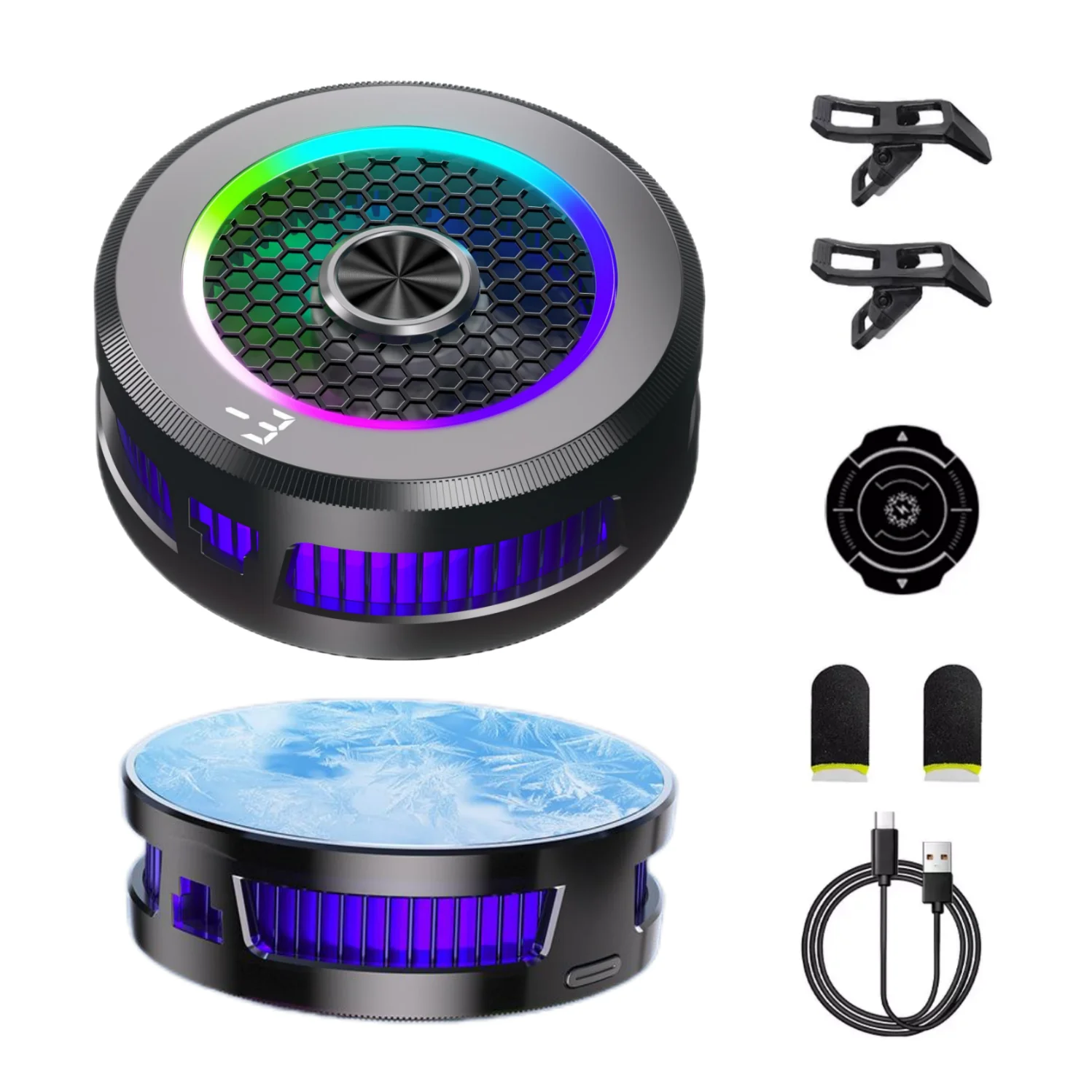 15W Ultra Chill Phone Cooler with Ice Generation Technology, Magnetic & Clip-on Design