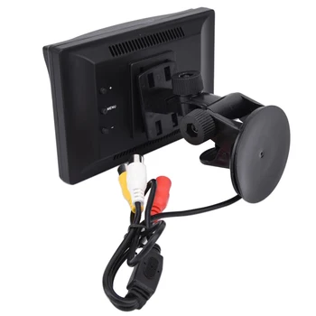 Monitor a ventosa a colori per auto LCD TFT da 5 pollici ad alta risoluzione telecamera di retromarcia Monitor di sicurezza per auto per telecamera di parcheggio di Backup inversa