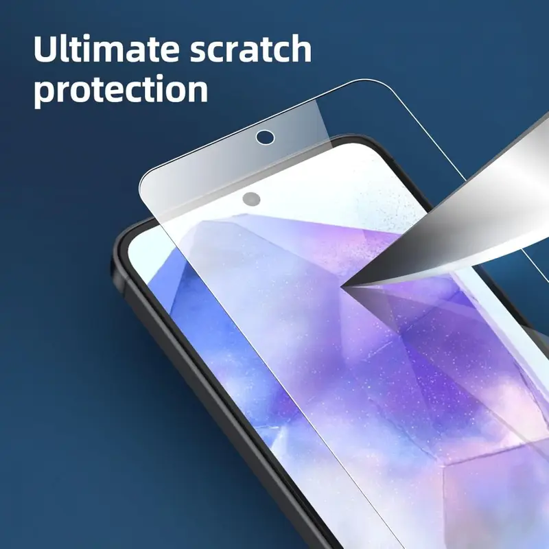 3PCS HD Tempered Glass For Samsung A17 A27 A37 A57 A16 A26 A36 A56 A55 A53 A54 A35 A25 A15 Screen Protector Samsung Galaxy S26 S25 S24 Ultra Cristal Templado S24 FE S23 S22 S21 Plus - Image 6
