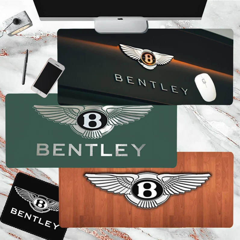 Luxury Sports Cars B-Bentleys Logo Girl Pad Beautiful Anime Mouse Pad Mat Size For CSGO Game Player Desktop PC Computer Laptop