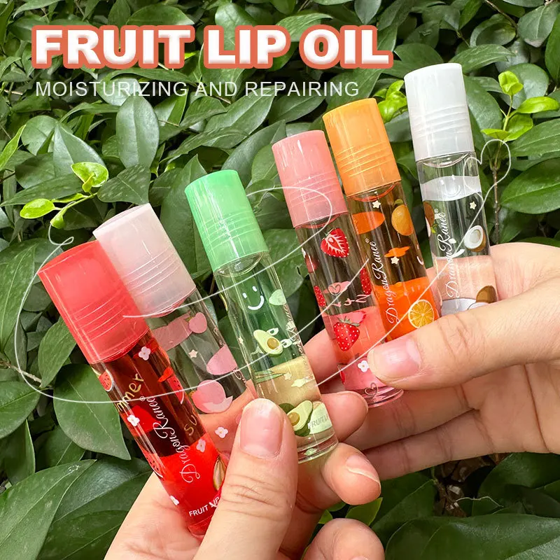 36Pcs Fruit Flavor Shiny Rollerball Lip Oil Set Vitamin E Transparent Moisturizing Plumping Lip Gloss Lip Jelly Wholesale 3
