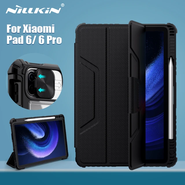 NILLKIN For Xiaomi Pad 6 11inch Case Magnetic Case For Xiaomi Pad 6 pro  Camera Protection Cover With Pencil Slot For mi Pad 6 - AliExpress