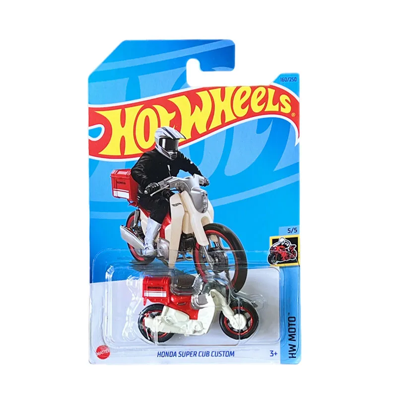 Hot Wheels C4982 Motorcycle Ducati DesertX BMW Rninet Racer Honda Super Cub HW450F Honda CB750 Cafe 1:64 Car Model Toy for Boy