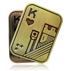 Stress Relief Stainless Steel Fidget Spinner Toy (1 Pcs Bronze)