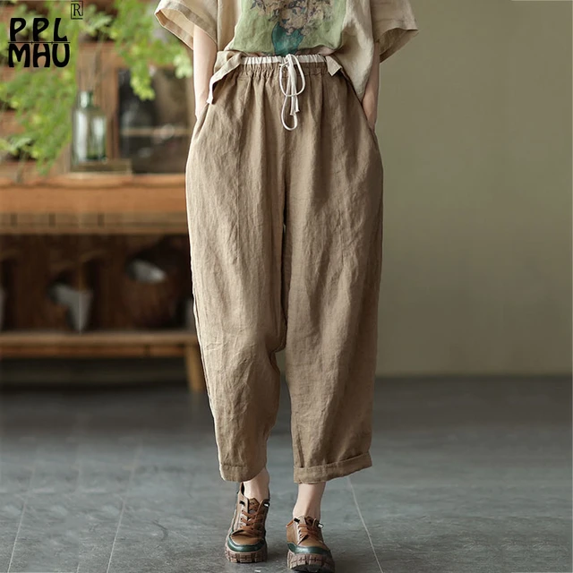 Discover 79+ linen harem trousers