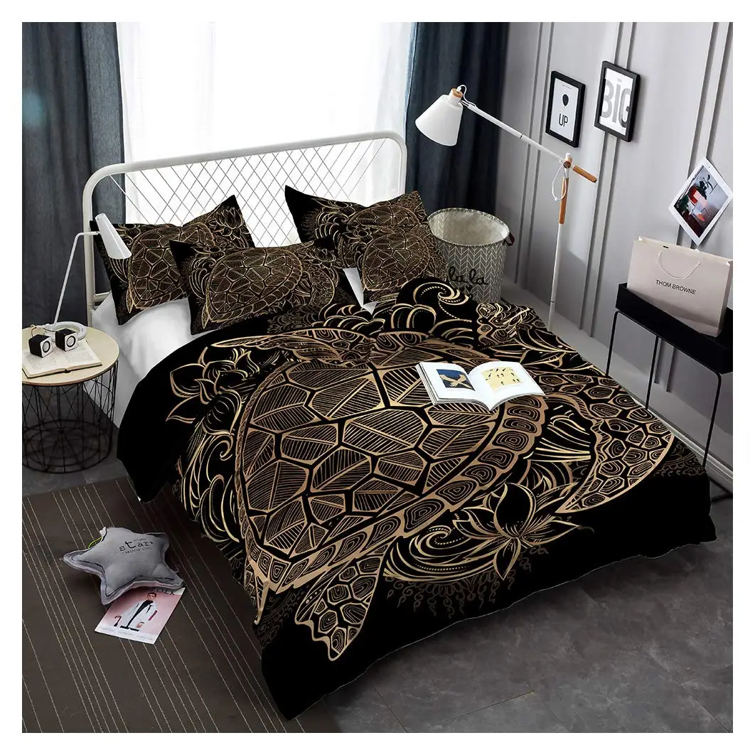 

Ocean Bedding Set for Boys Girls Kids and Children 3D 100% Microfiber Animal Fish Ocean Duvet Cover Set 3 Piece Quilt Set