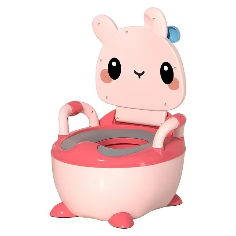 Children's Pot 1-6 Years Old Upgraded Cute Rabbit Baby Toilet Seat Baby Potty Portable Stool Boys & Girls Safe Trainer Seat WC