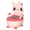 Children's Pot 1-6 Years Old Upgraded Cute Rabbit Baby Toilet Seat Baby Potty Portable Stool Boys & Girls Safe Trainer Seat WC 3