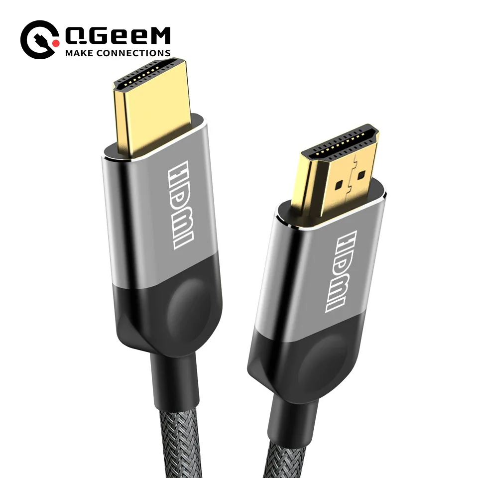 Premium QGEEM 4K HDMI to HDMI 2.0 Cable - Available in 1m, 2m, and 5m Lengths