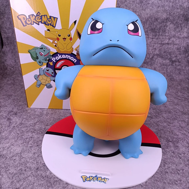 

New Pokemon Pikachu Large Figure Charmander Eevee Ibrahimovic Porkby Squirtle Doll Model Kids Gifts Hand Model Tabletop Toys