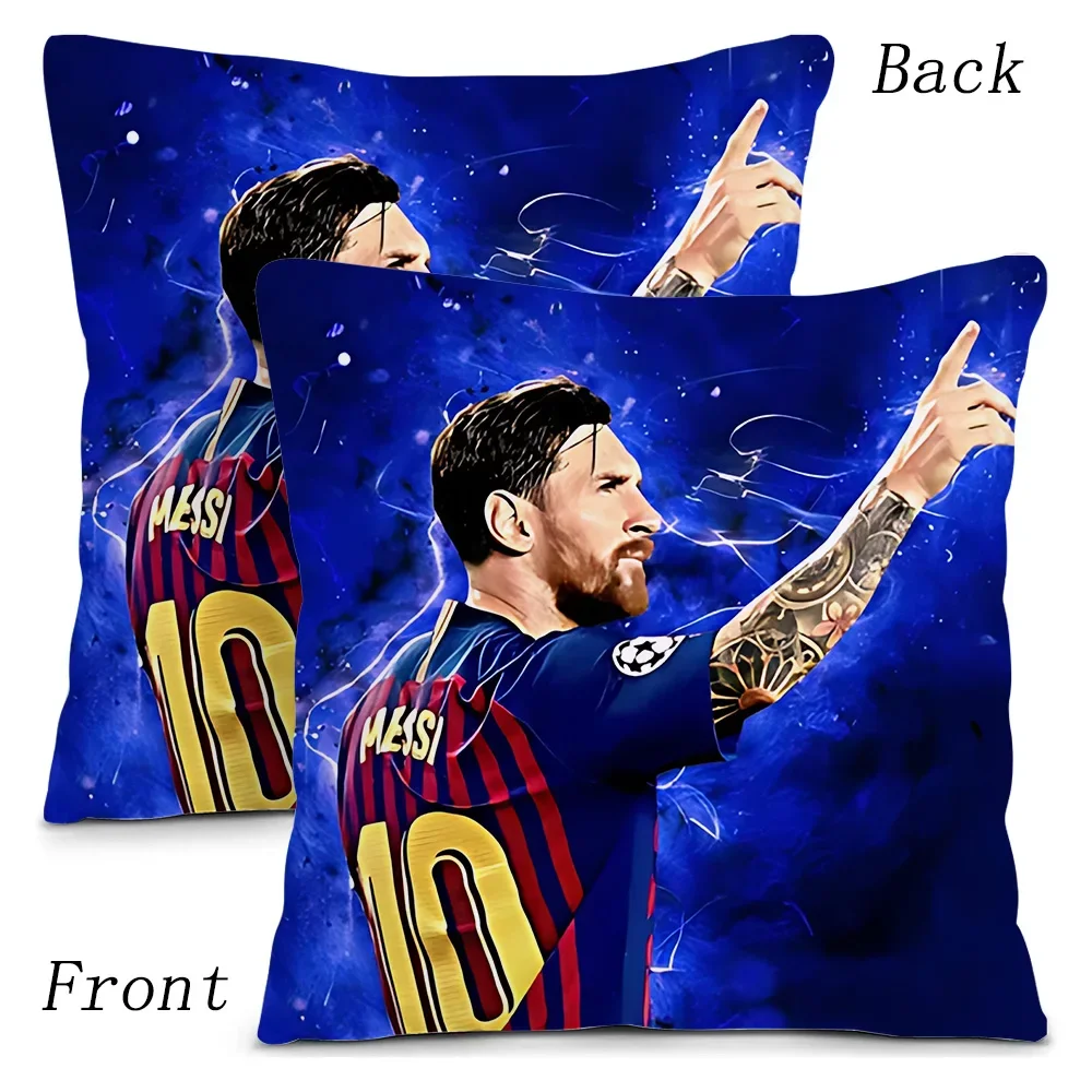 M-MessiS Pillow Covers Cartoon Sofa Decorative Home Double-sided Printing Short Plush Cute Cushion Cover 4