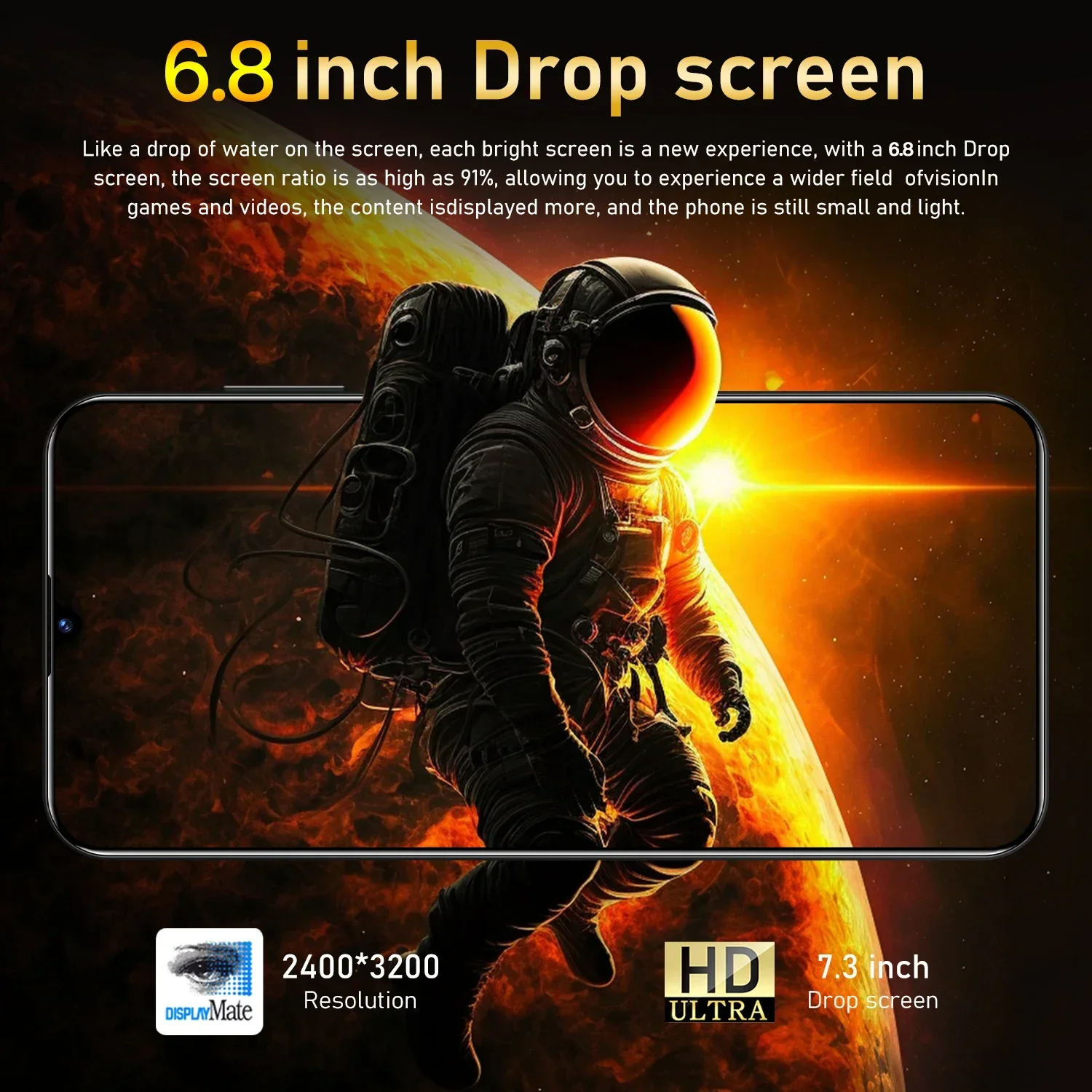 Original Mobile Phones X5 Pro 7.0 HD Screen SmartPhone 16G+1T 5G Dual Sim Celulares Android Unlocked 108MP 6800mAh Cell Phone