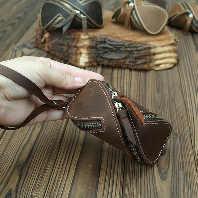 Genuine Leather Vintage Key and Coin Organizer