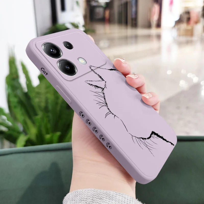 Adorable Feline Silicone Phone Case Cover